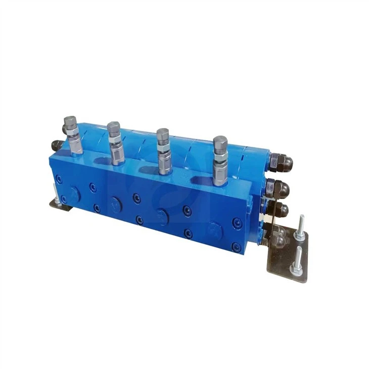 Hydraulic Synchronous 2 in 4 Out Gear Flow Divider